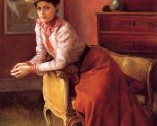 朱利叶斯 勒布朗 斯图尔特 : Elegante Au Sofa